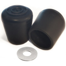 Round Black Inside Diameter 35mm Anti-Slip Chair Leg Rubber Caps